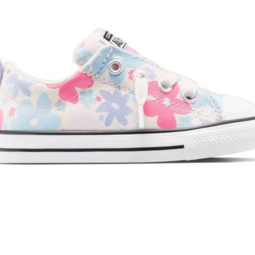 Converse Kids Sneakers - Pink and Blue Floral
